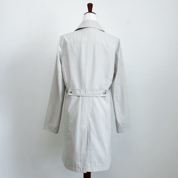 Eddie Bauer Women's Relaxed Fit Beige Trench Coat - Picture 7 of 9